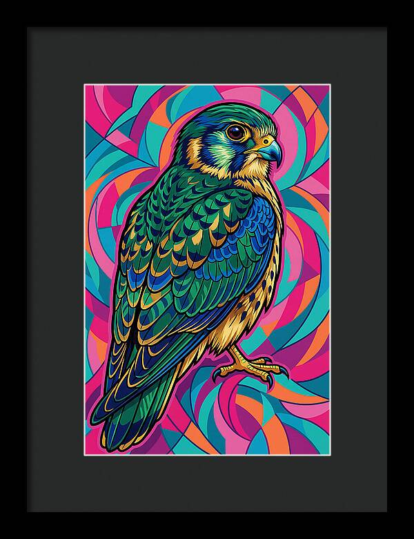 Kestrel In Vibrant Colors