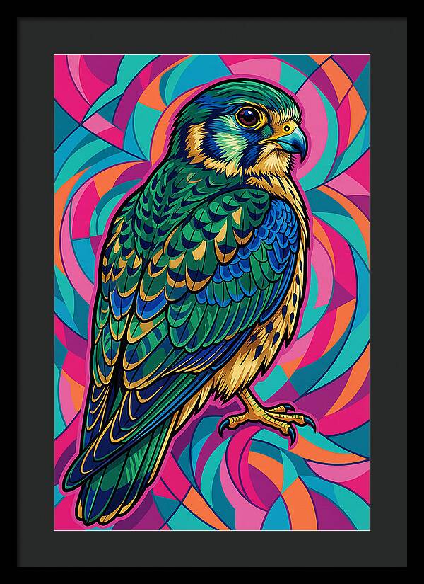 Kestrel In Vibrant Colors