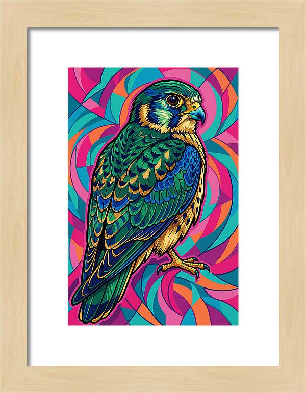 Kestrel In Vibrant Colors