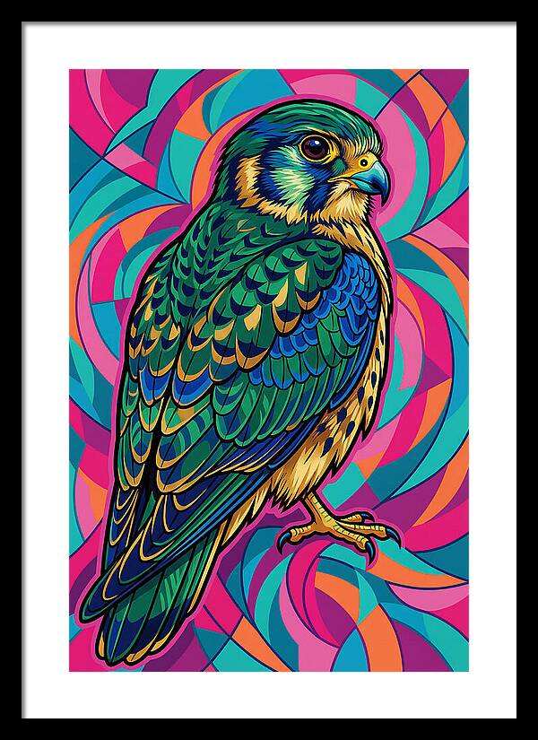 Kestrel In Vibrant Colors