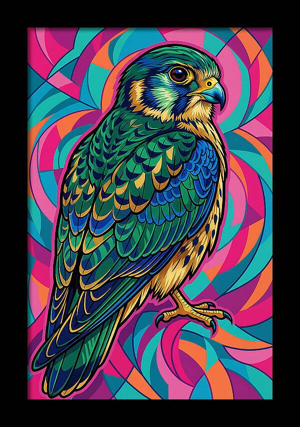 Kestrel In Vibrant Colors