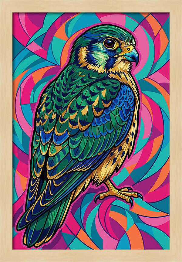 Kestrel In Vibrant Colors