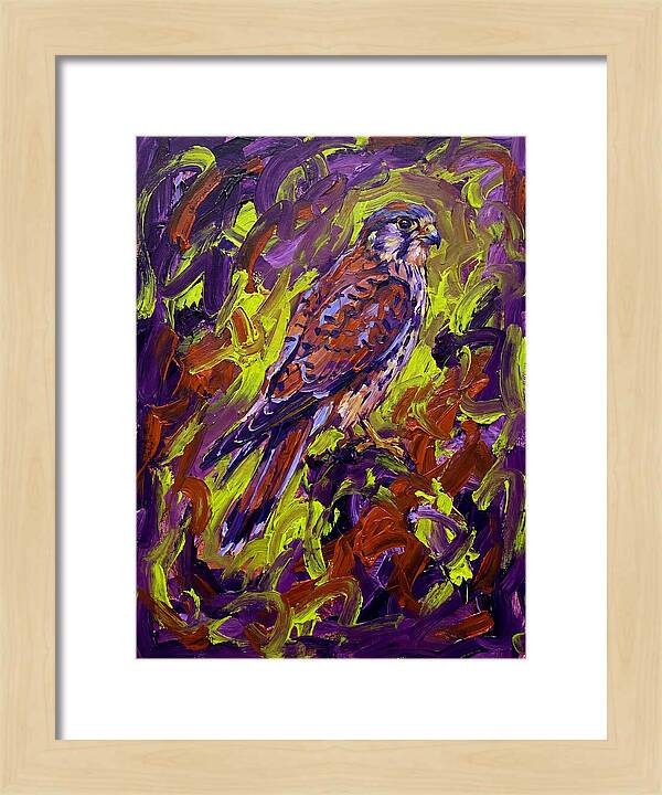 Kestrel In Vibrant Expressionism