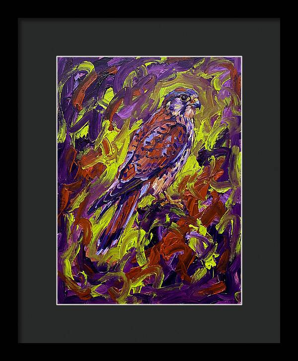 Kestrel In Vibrant Expressionism