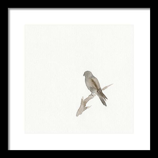 Kestrel Perched In Minimalist Style