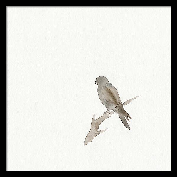 Kestrel Perched In Minimalist Style
