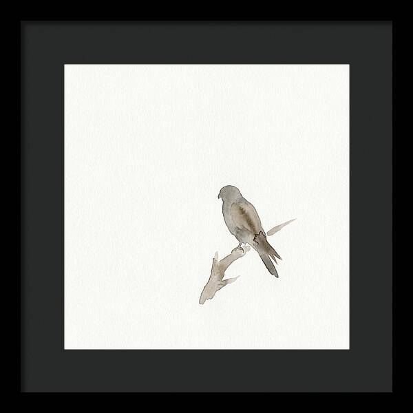 Kestrel Perched In Minimalist Style