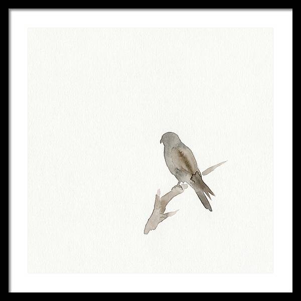 Kestrel Perched In Minimalist Style