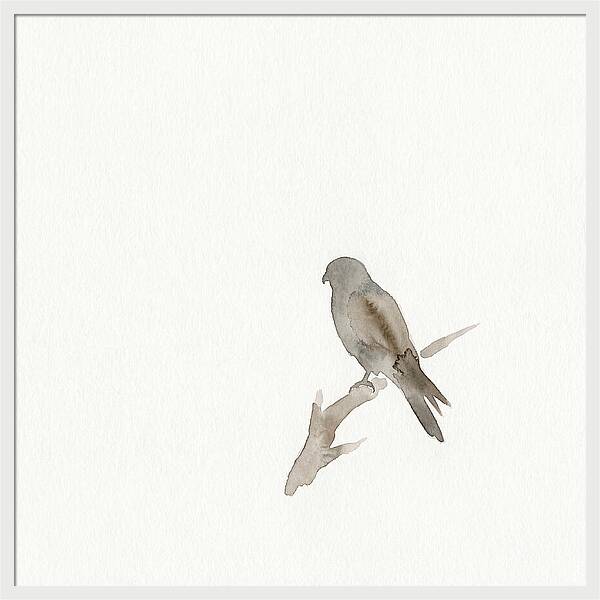 Kestrel Perched In Minimalist Style