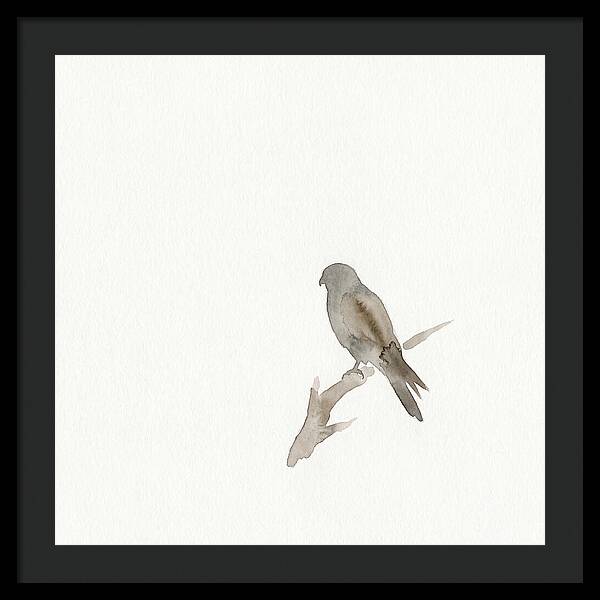 Kestrel Perched In Minimalist Style