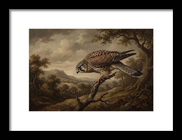 Kestrel Perched In Nature