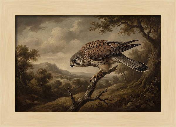 Kestrel Perched In Nature