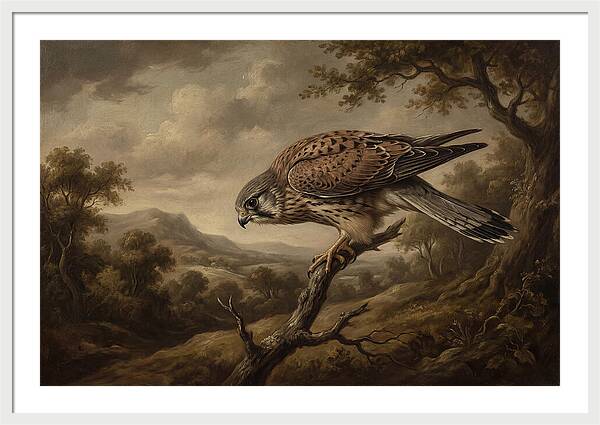 Kestrel Perched In Nature