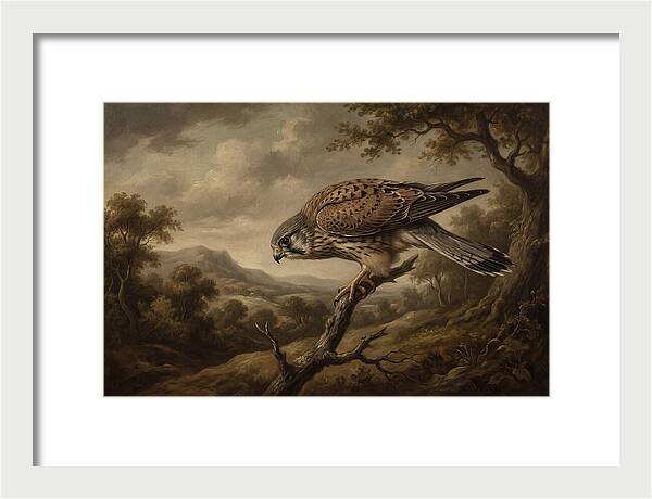 Kestrel Perched In Nature