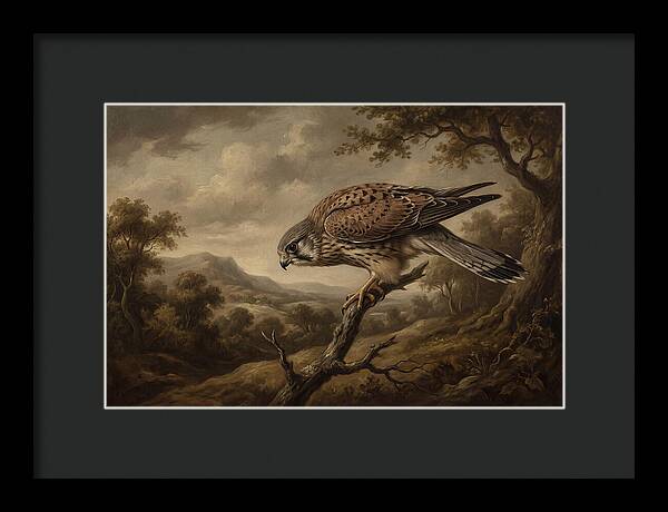Kestrel Perched In Nature