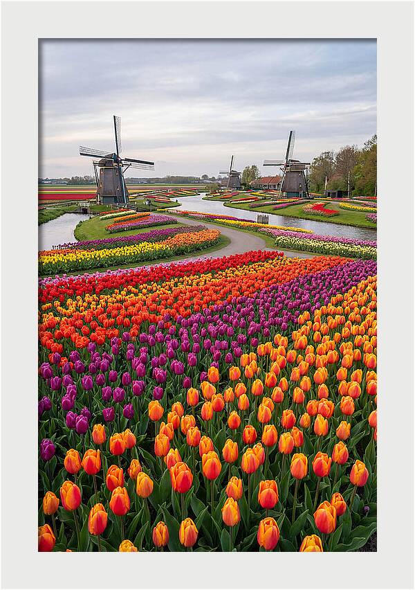 Keukenhof Tulip Fields In Bloom