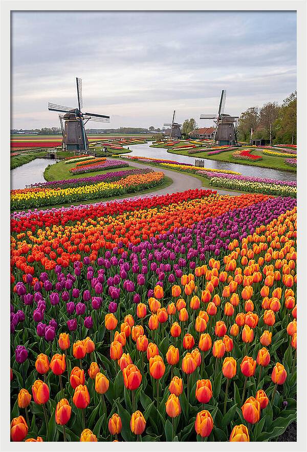 Keukenhof Tulip Fields In Bloom