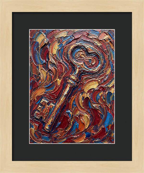 Key In Vibrant Swirls