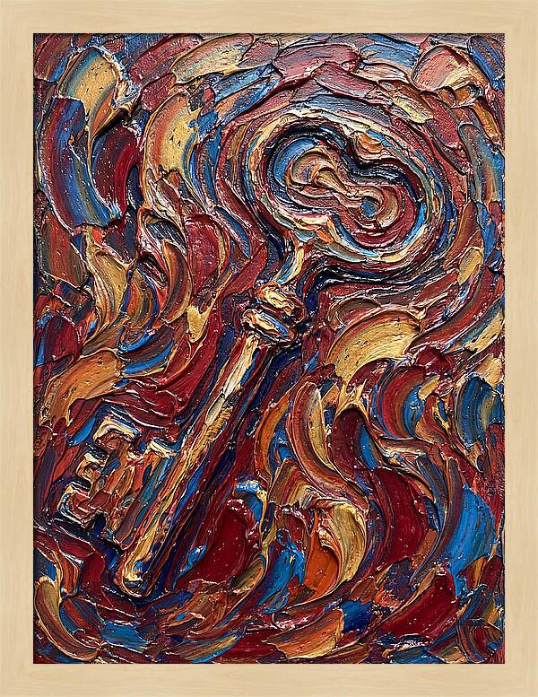 Key In Vibrant Swirls