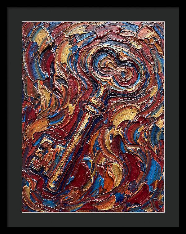 Key In Vibrant Swirls