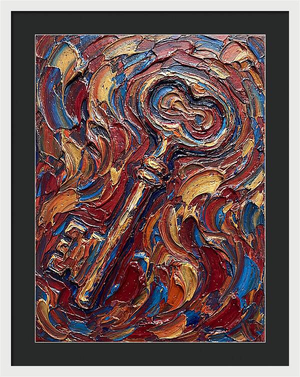 Key In Vibrant Swirls