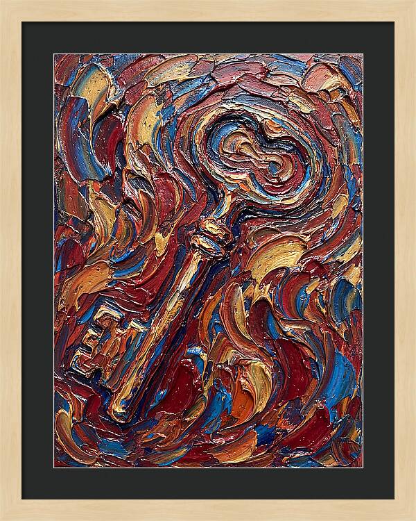 Key In Vibrant Swirls