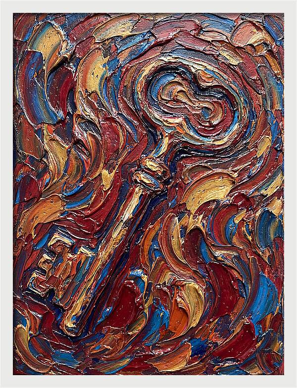 Key In Vibrant Swirls