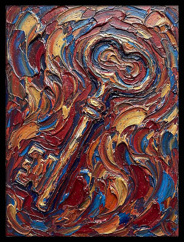 Key In Vibrant Swirls