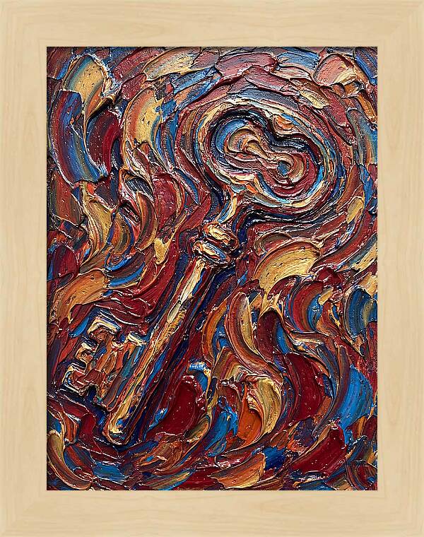 Key In Vibrant Swirls