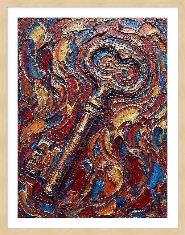 Key In Vibrant Swirls