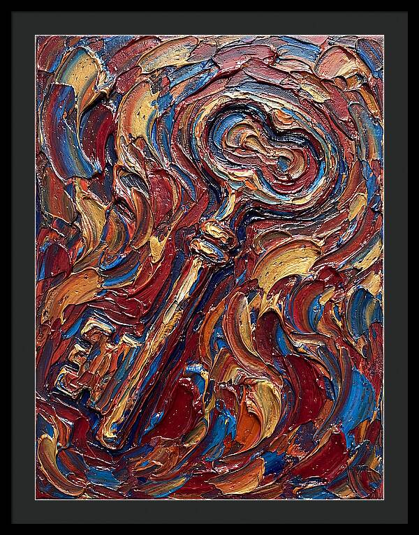 Key In Vibrant Swirls