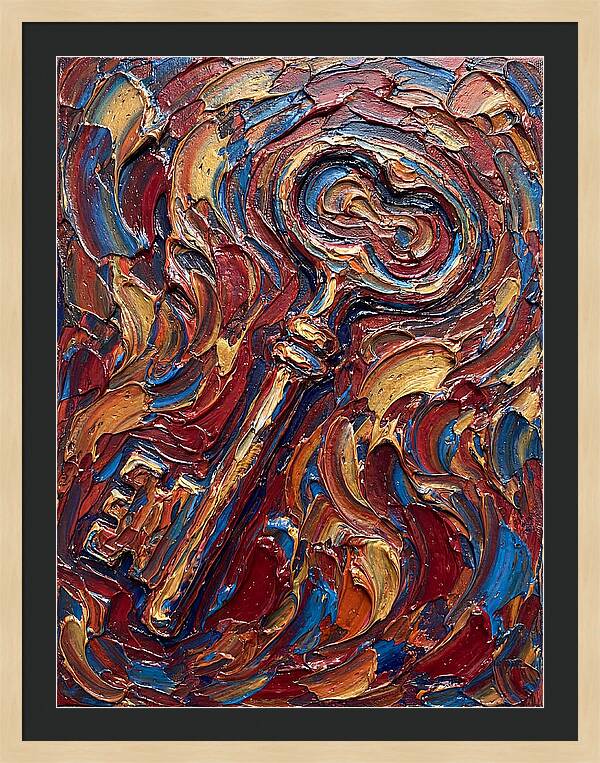 Key In Vibrant Swirls