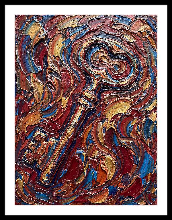 Key In Vibrant Swirls