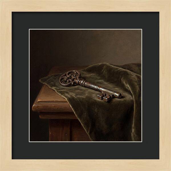 Key On Velvet Cloth
