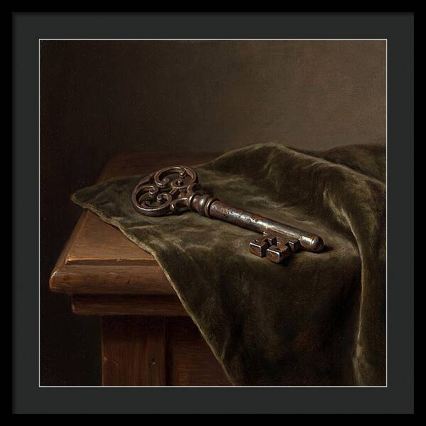 Key On Velvet Cloth