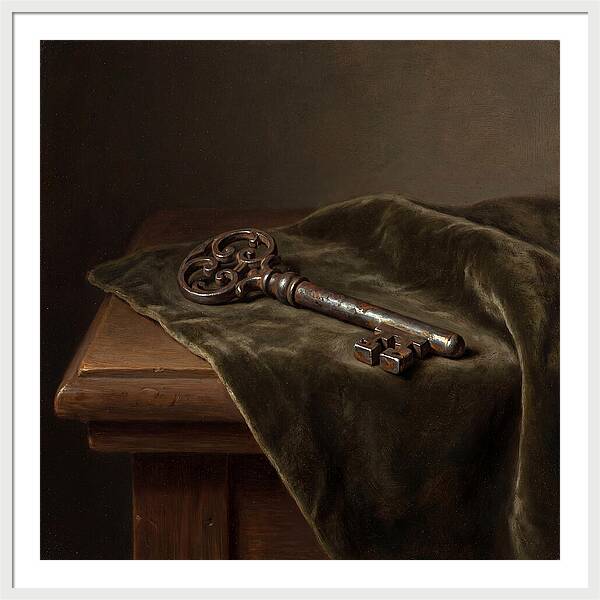 Key On Velvet Cloth