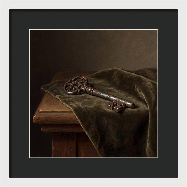 Key On Velvet Cloth