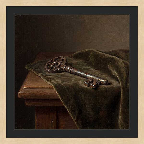 Key On Velvet Cloth