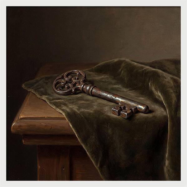 Key On Velvet Cloth