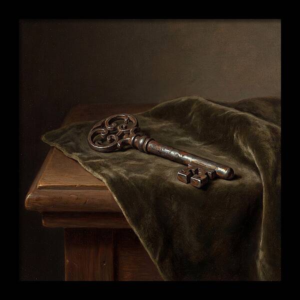 Key On Velvet Cloth