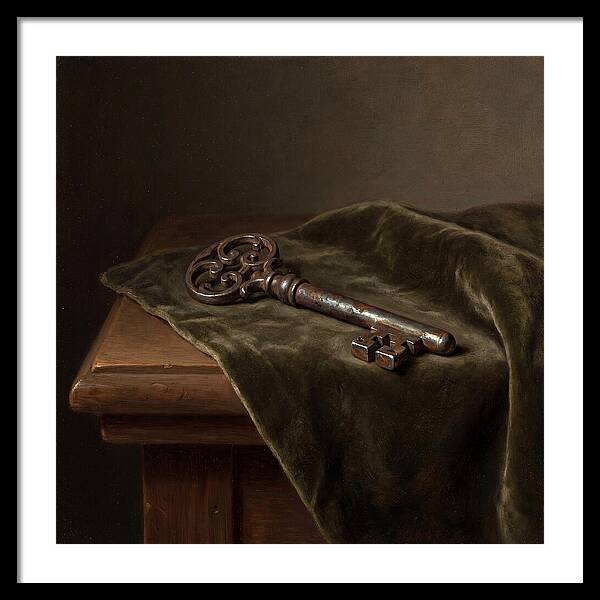 Key On Velvet Cloth