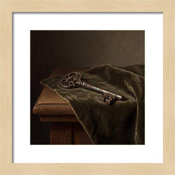 Key On Velvet Cloth