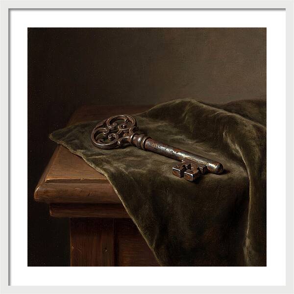 Key On Velvet Cloth