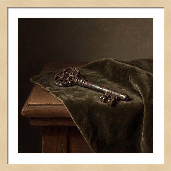 Key On Velvet Cloth