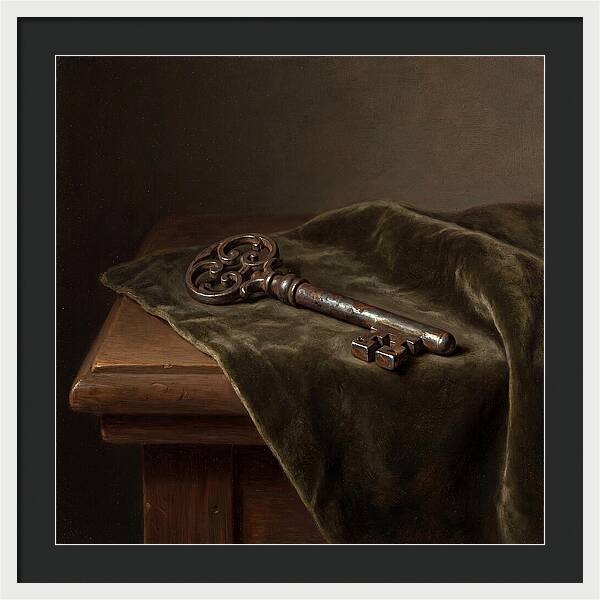 Key On Velvet Cloth