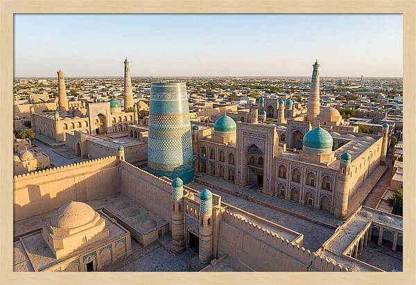 Khiva Ichon Qala At Golden Hour
