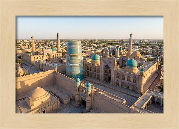 Khiva Ichon Qala At Golden Hour