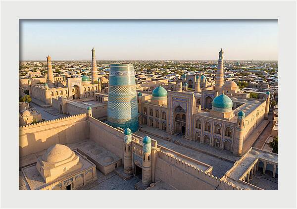 Khiva Ichon Qala At Golden Hour