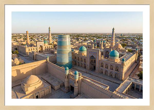 Khiva Ichon Qala At Golden Hour