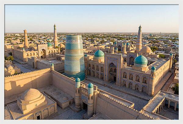 Khiva Ichon Qala At Golden Hour